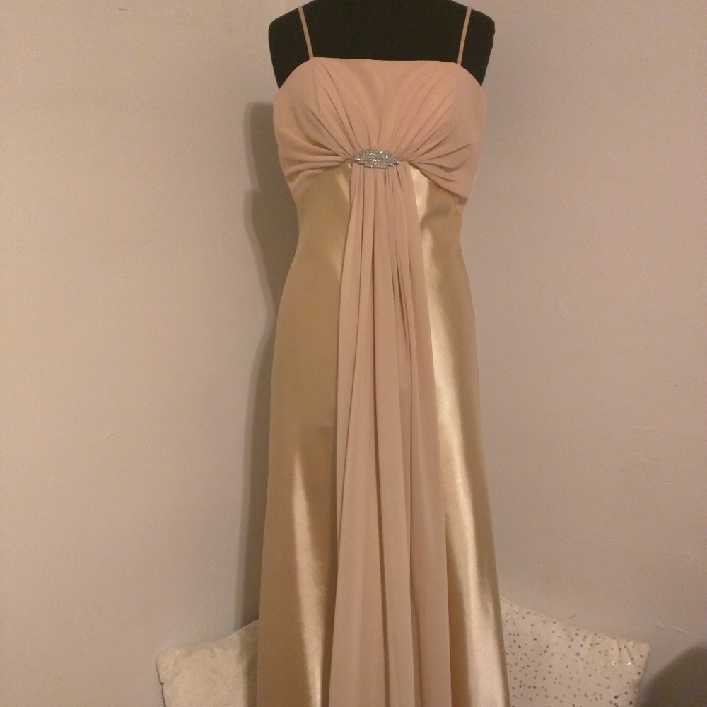 Formal Gold Bridesmaid Dress